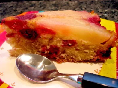 Gâteau renversé poire framboise gingembre - photo 2