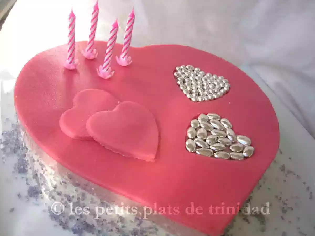 Gâteau rose, coeur et mousse... la recette enfin! - photo 2