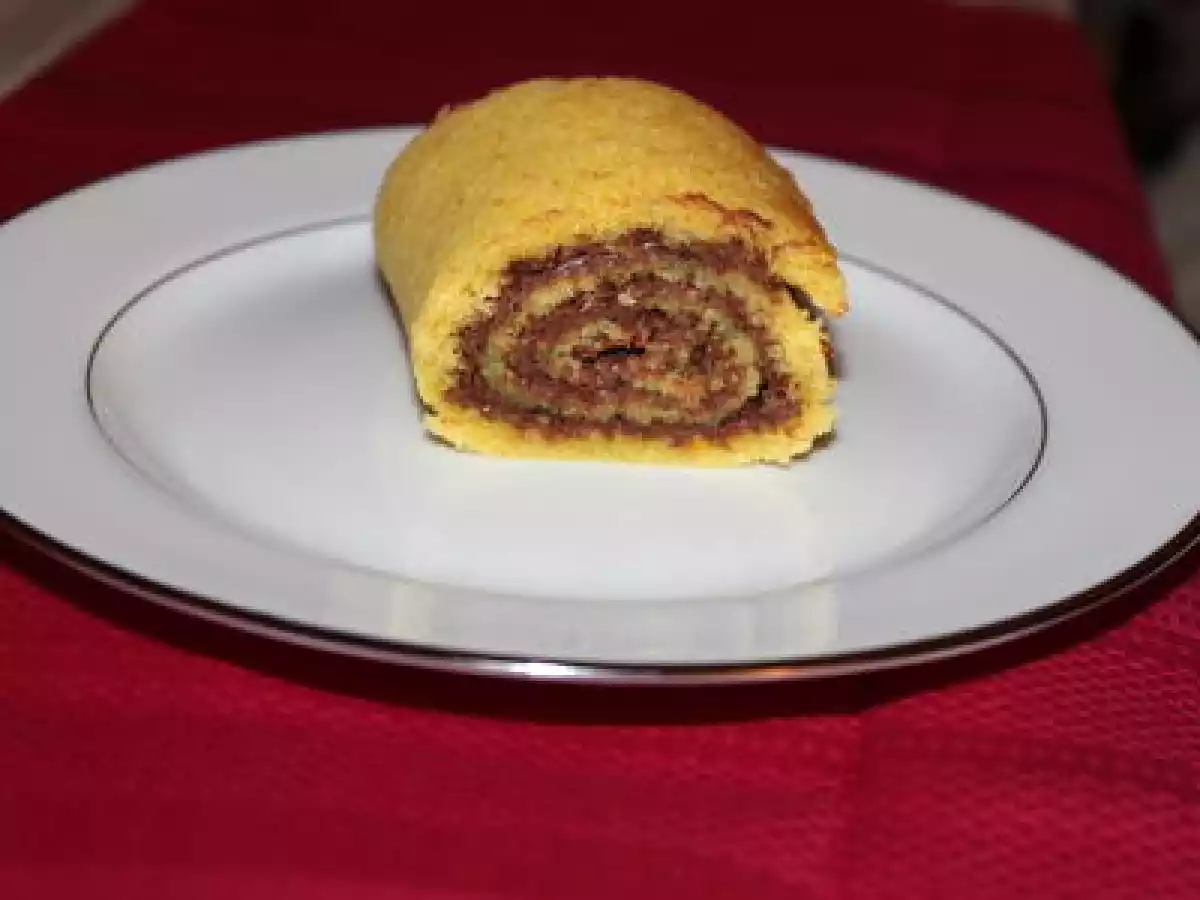 Gâteau roulé à l'orange et au nutella - photo 2