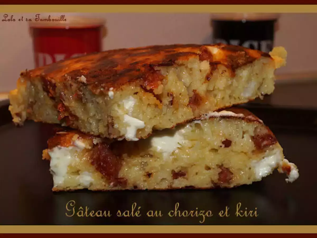 Gâteau salé au chorizo et kiri - photo 2