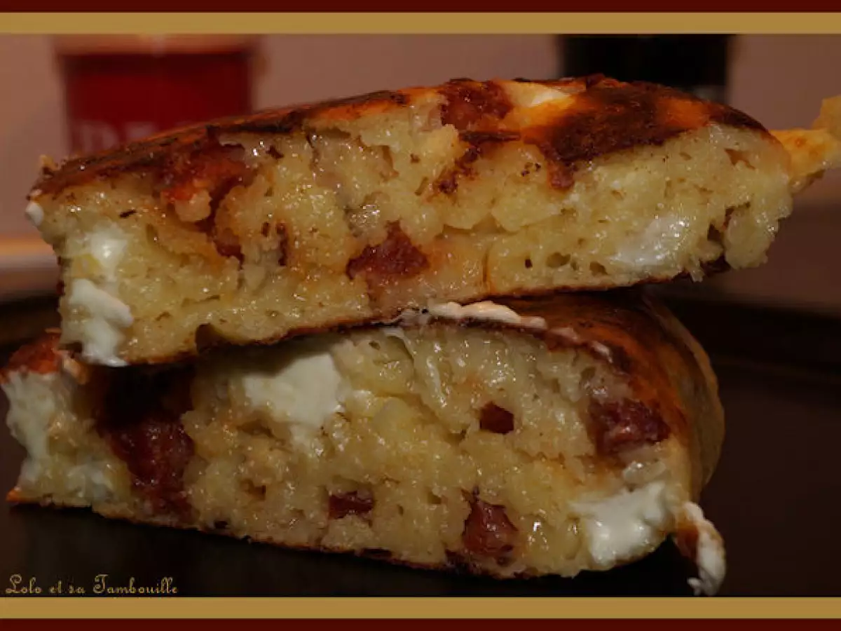 Gâteau salé au chorizo et kiri - photo 3