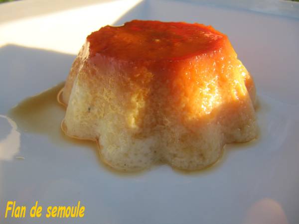 GATEAU SEMOULE CARAMEL