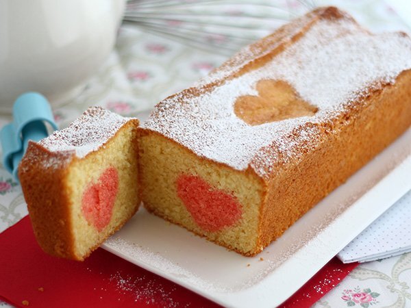 Gâteau surprise pour la saint valentin - Recette Ptitchef