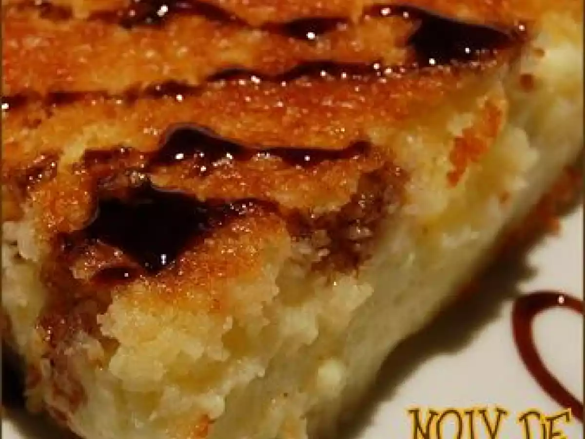 Gateau / Tarte magique à la noix de coco, sans gluten et sans lactose