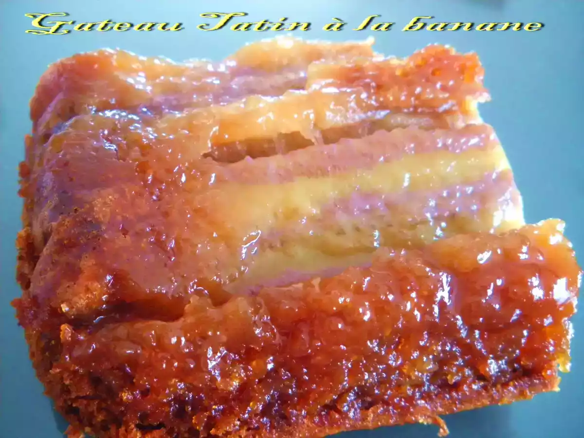 Gateau tatin miel banane