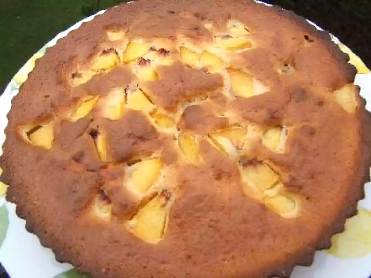 Gâteau très rustique aux pêches et piments d'Espelette - photo 2