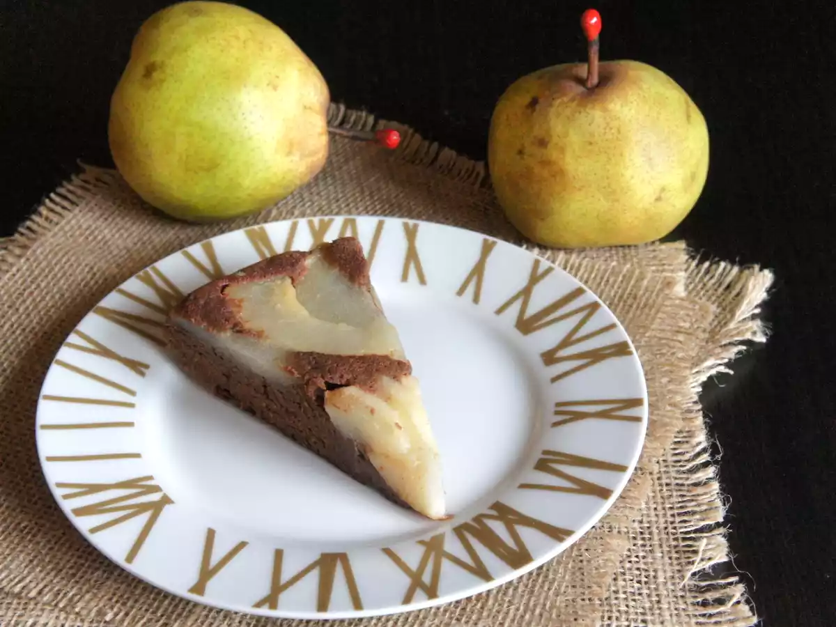Gâteau ultra moelleux au chocolat, à la poire et au gingembre - photo 3