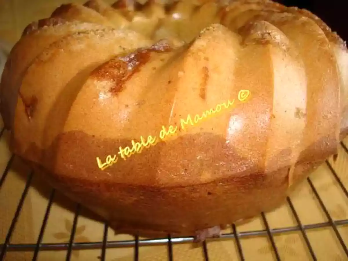 Gâteau vanille chocolat, pommes - photo 2