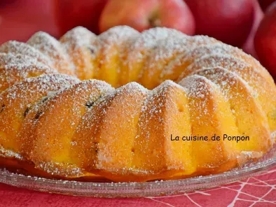 Gâteau yaourt aux pommes et raisins parfumé au rhum (de Guyane)