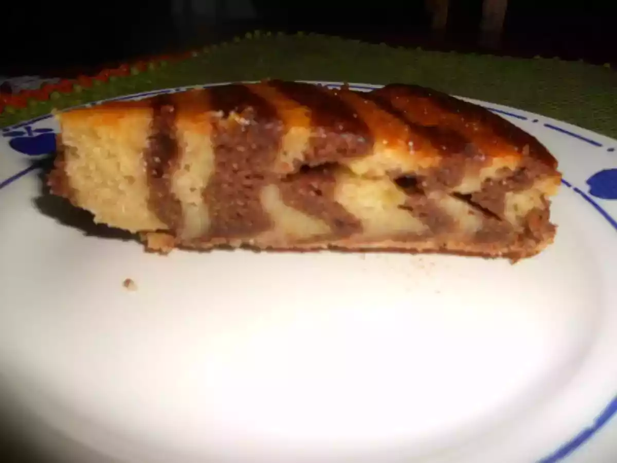 Gâteau yaourt marbré banane chocolat - photo 2