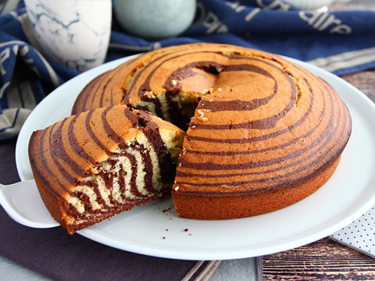 Gâteau zèbre, le marbré exotique (marbré italien) - photo 2