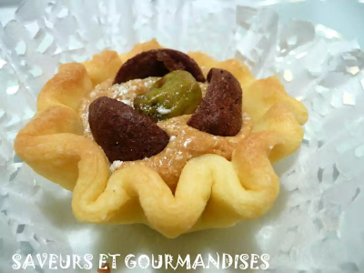 Gâteaux aux caramel et halva turc.