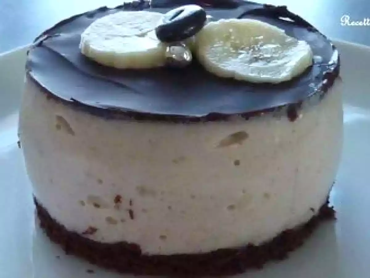 GATEAUX INDIVIDUELS AU CHOCOLAT NOIR BAVAROIS A LA BANANE - photo 3