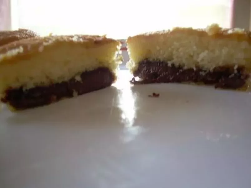 Gâteaux individuels au yaourt sur lit de Nutella, photo 5
