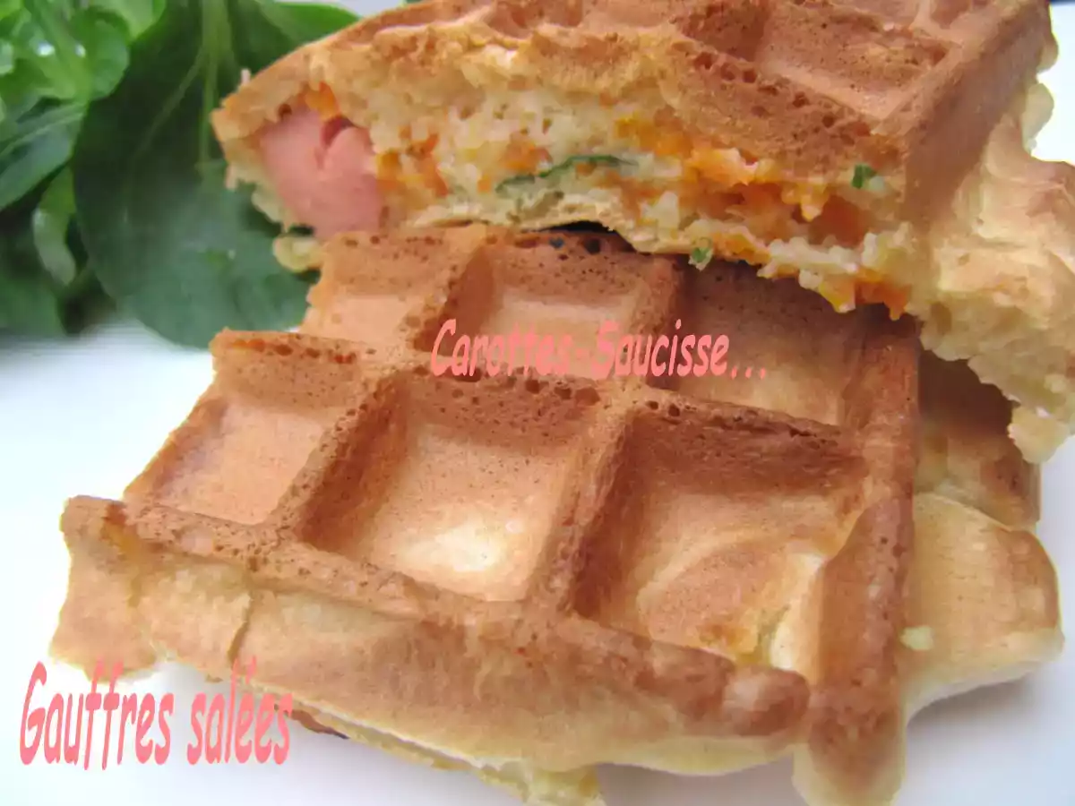 GAUFFRES SALEES CAROTTES SAUCISSE DE STRA