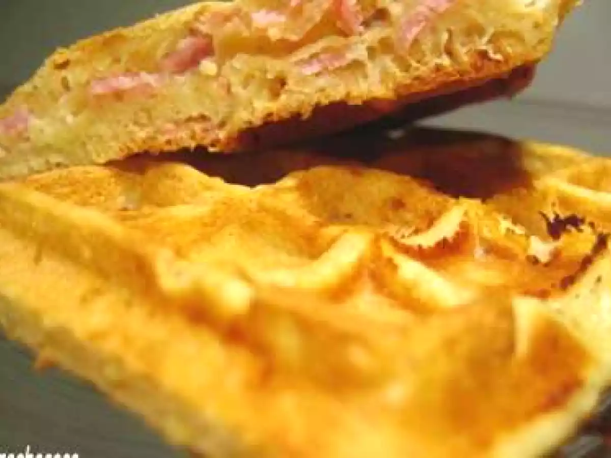 GAUFRE SALEES JAMBON ET CHEVRE
