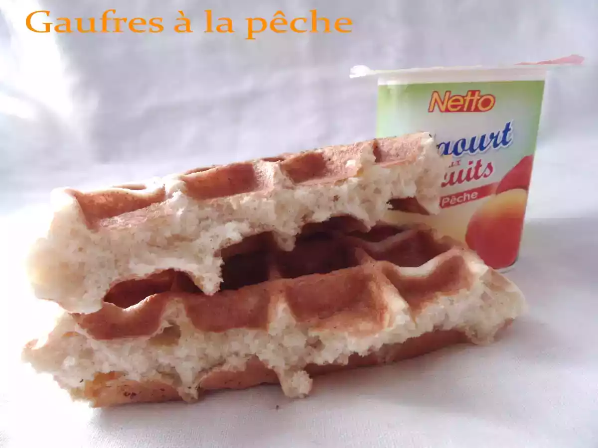 Gaufres à la pêche