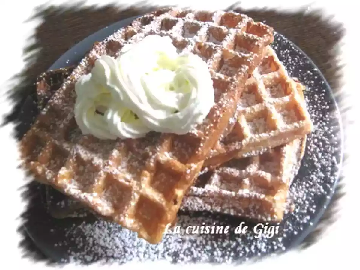 Gaufres aux biscuits roses de Reims
