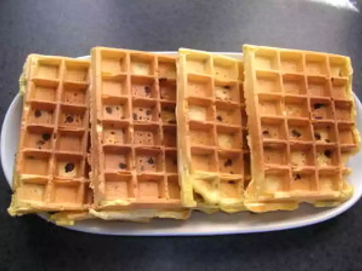 Gaufres aux pépites de chocolat