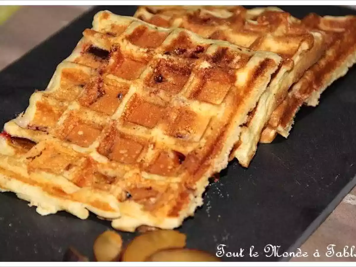 Gaufres aux prunes