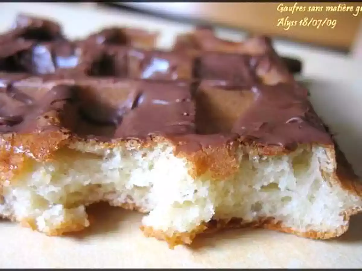 Gaufres croustillantes sans matière grasse