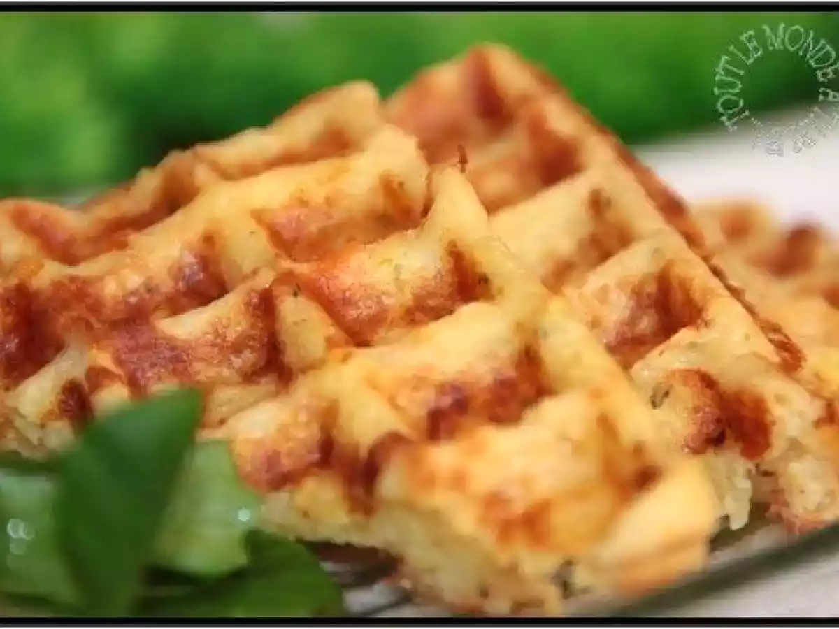Gaufres de pommes de terre au comté ( gaufres salées)