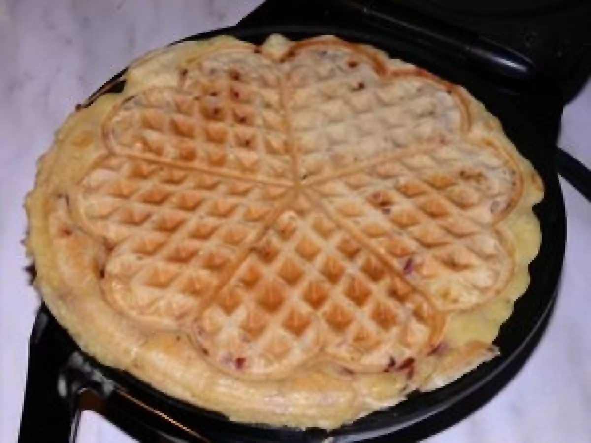 Gaufres gruyère lardons