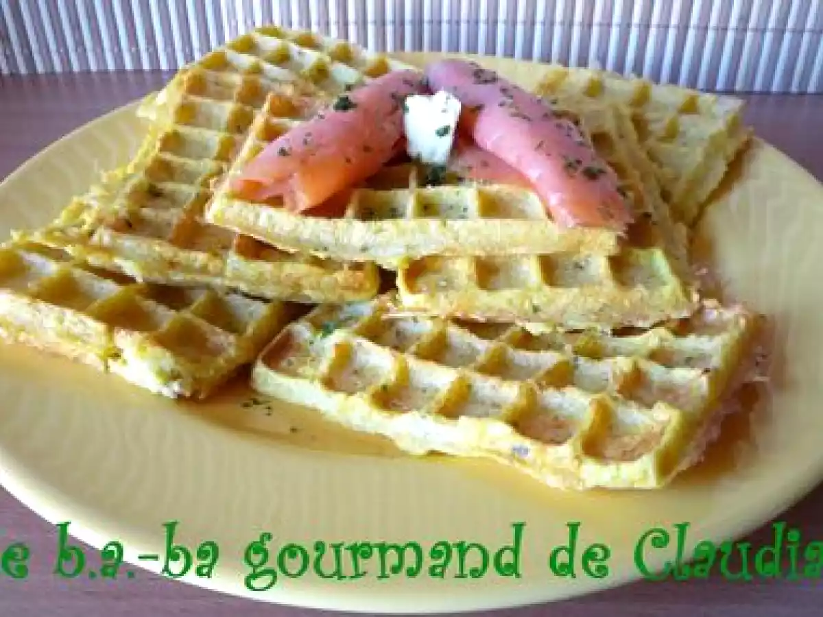 Gaufres, oui mais version salée...