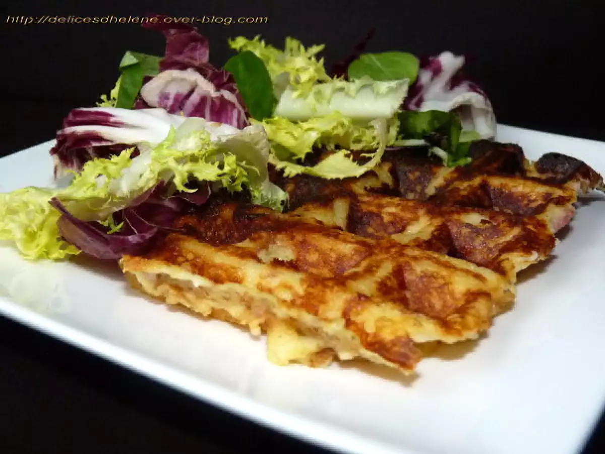 GAUFRES SALEES A LA PUREE ET AU JAMBON - photo 2