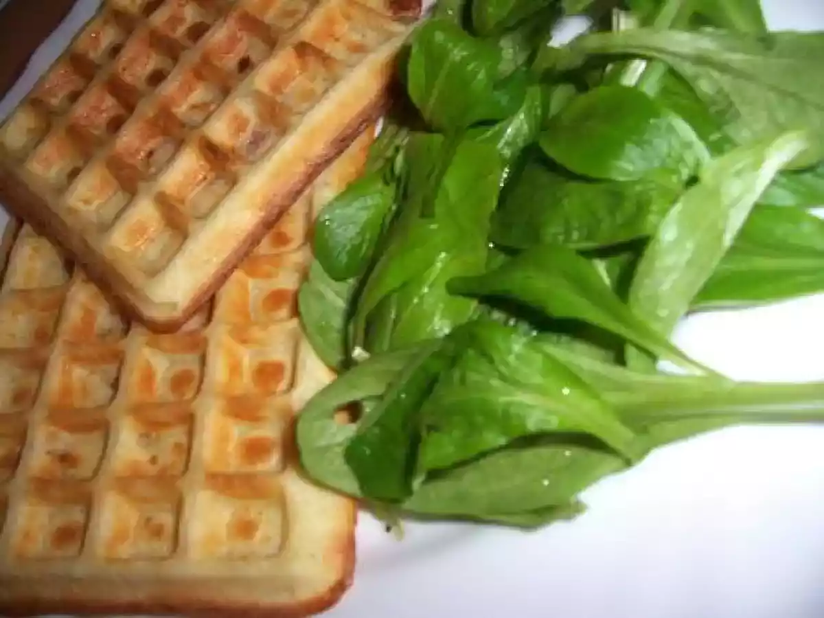 Gaufres salées aux champignons et au jambon - photo 2