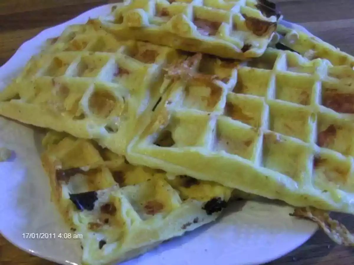 Gaufres salées aux pommes de terre