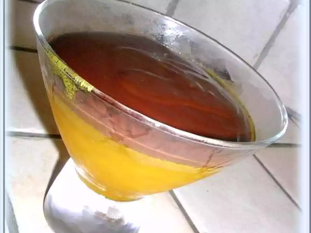 GELEE D'ORANGE SOUS GANACHE AU CHOCOLAT