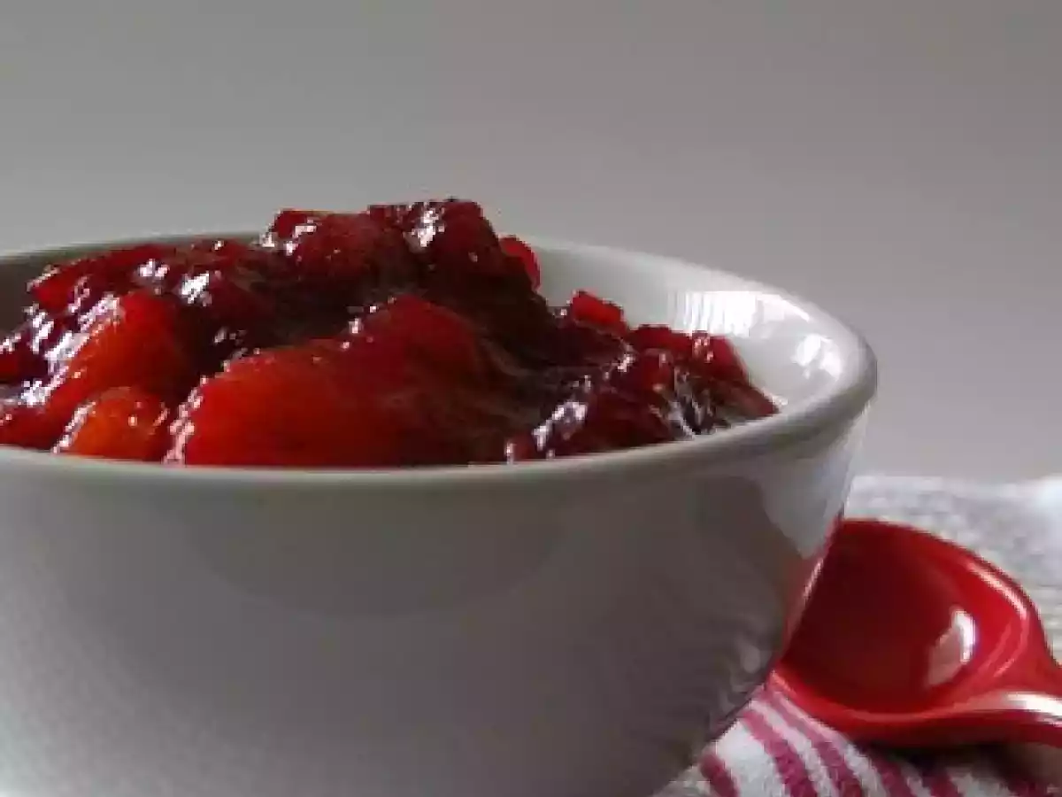 Gelée de canneberges à l'érable et à l'orange, et un p'tit coeur pour Lolotte