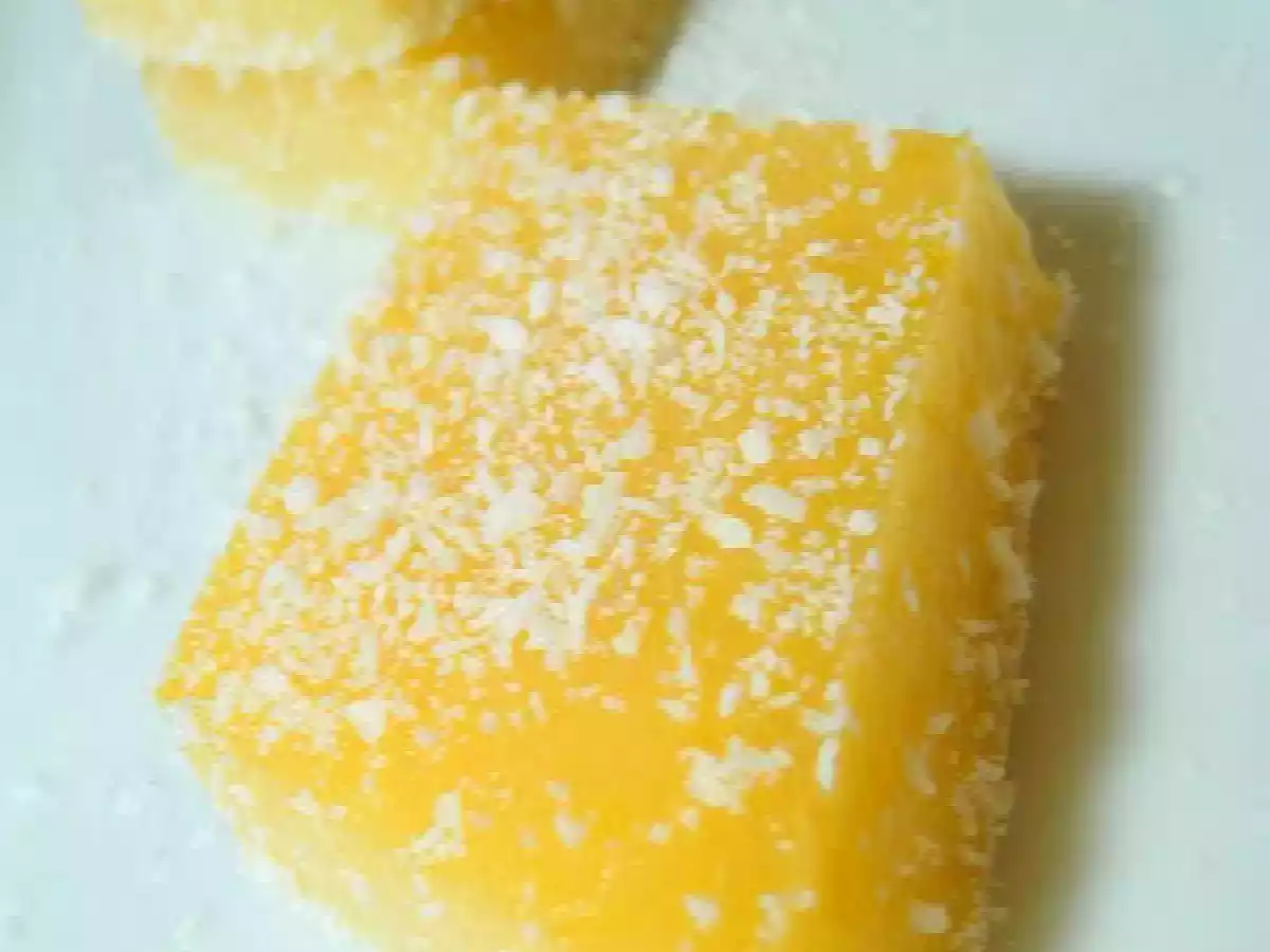 Gelée de coco à l'orange.