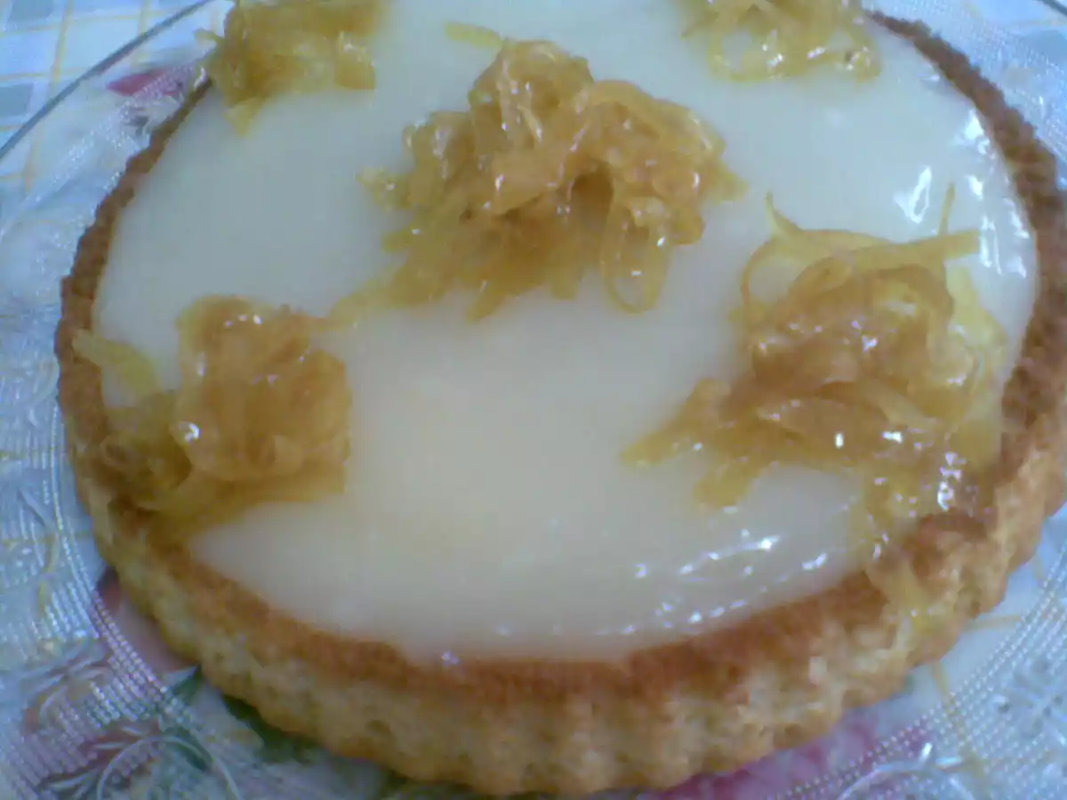 génoise façon tarte au citron au zeste confit