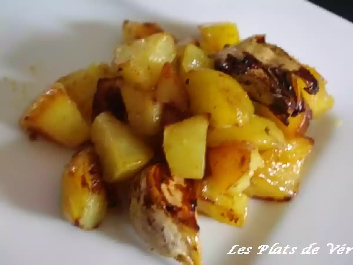 Gigot d'agneau au thym et ail confit et ses pommes fondantes - photo 2