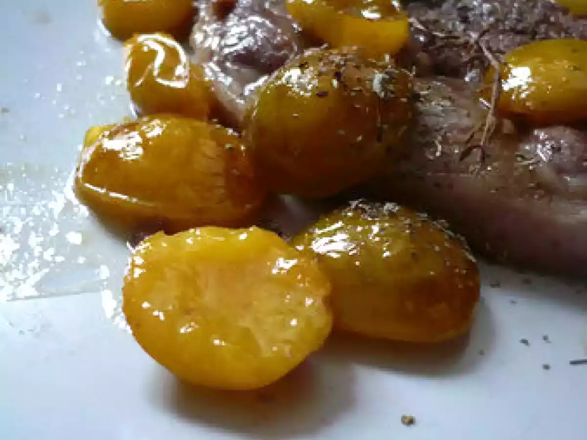 Gigot d'agneau aux mirabelles et au miel - photo 2