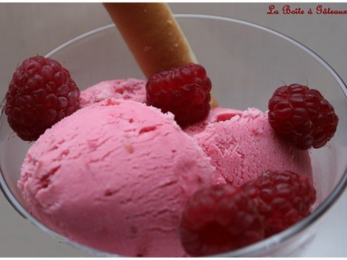 Glace à la framboise Recette Ptitchef