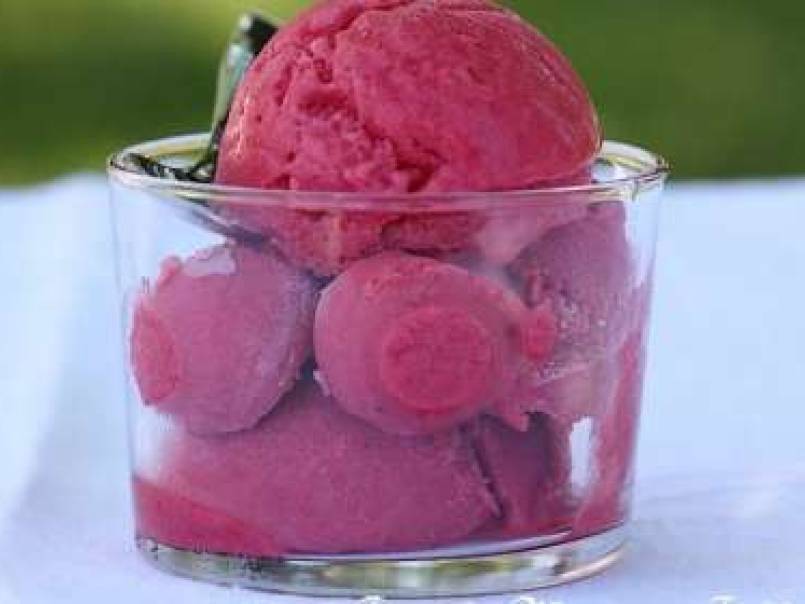 Glace à la framboise avec ou sans sorbetière - photo 2