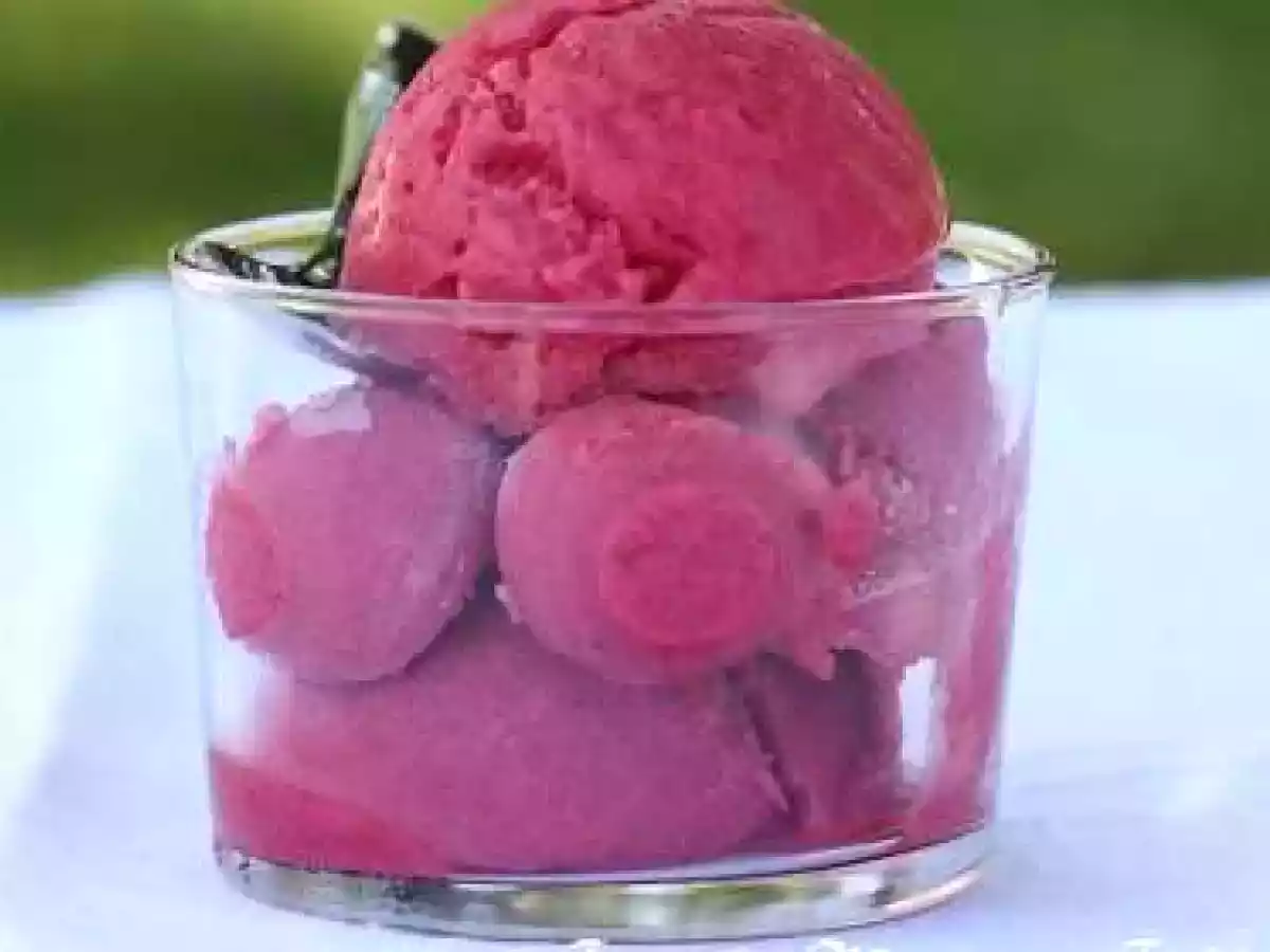 Glace à la framboise avec ou sans sorbetière - photo 2