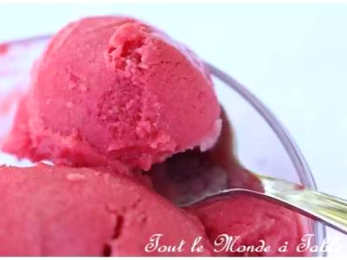 Glace à la framboise avec ou sans sorbetière - photo 3
