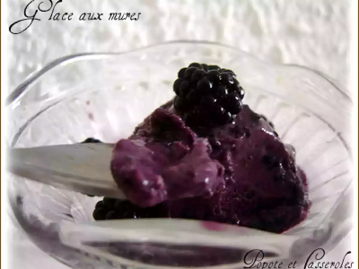 Glace à la mûre