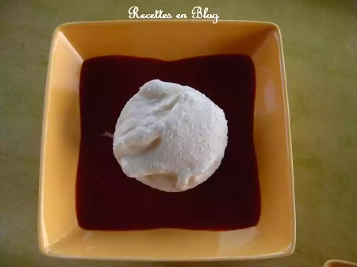GLACE A LA NOIX DE COCO ET SON COULIS DE FRAISES - photo 2