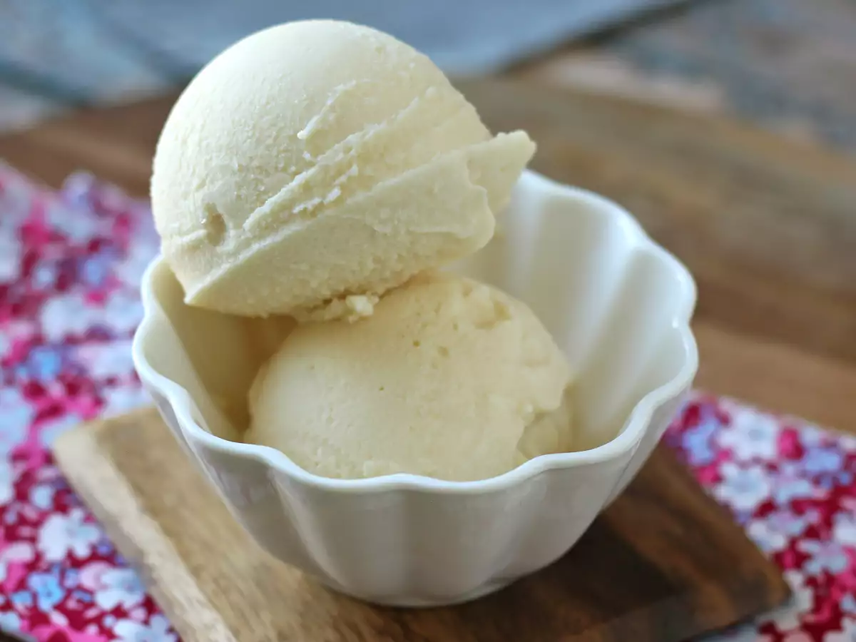 Glace à la vanille avec la ninja creami