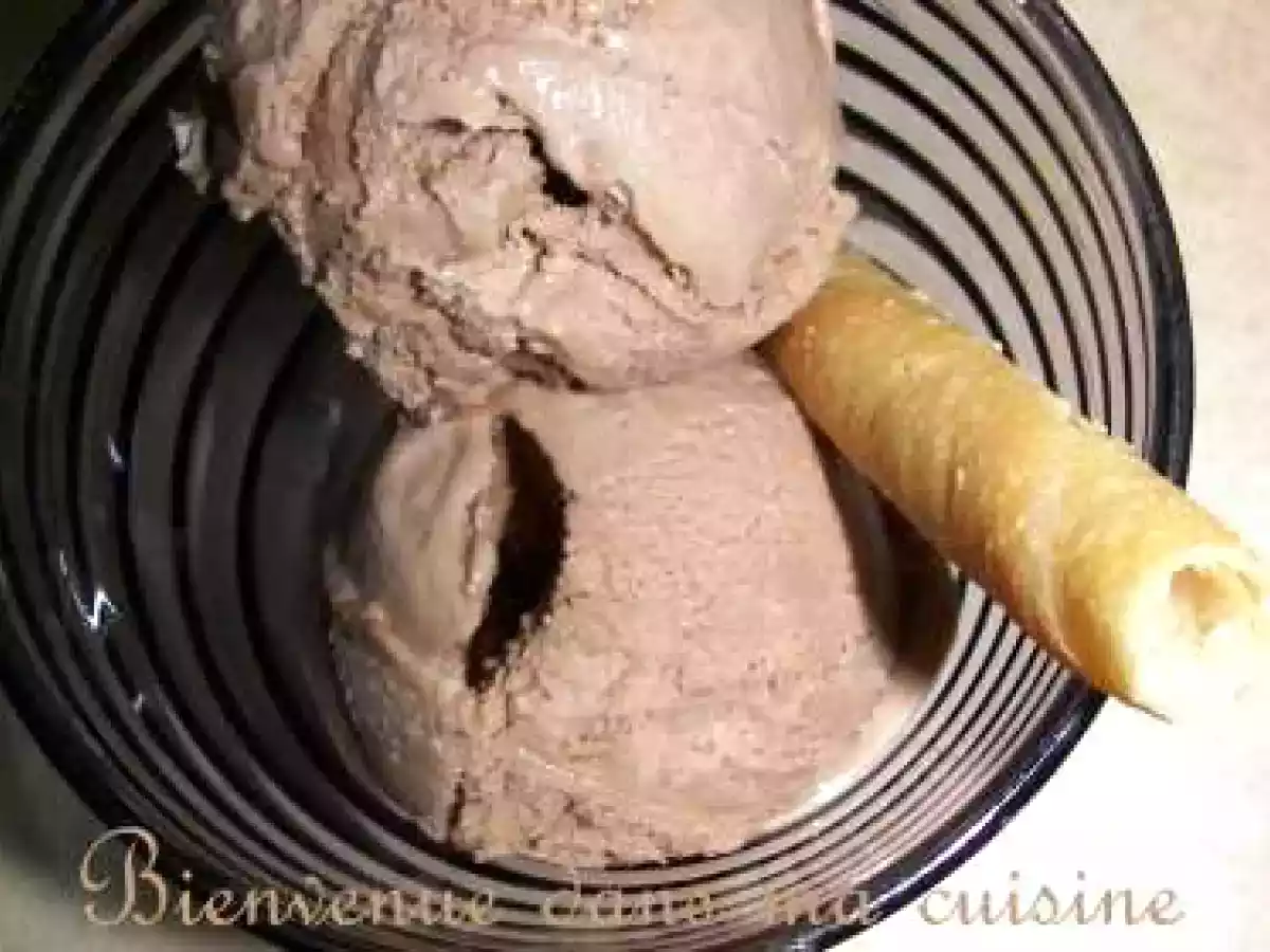 Glace au chocolat au lait