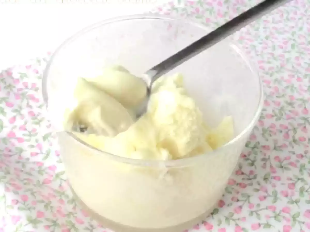 Glace au Chocolat Blanc (sans oeufs, sans sucres ajoutés)