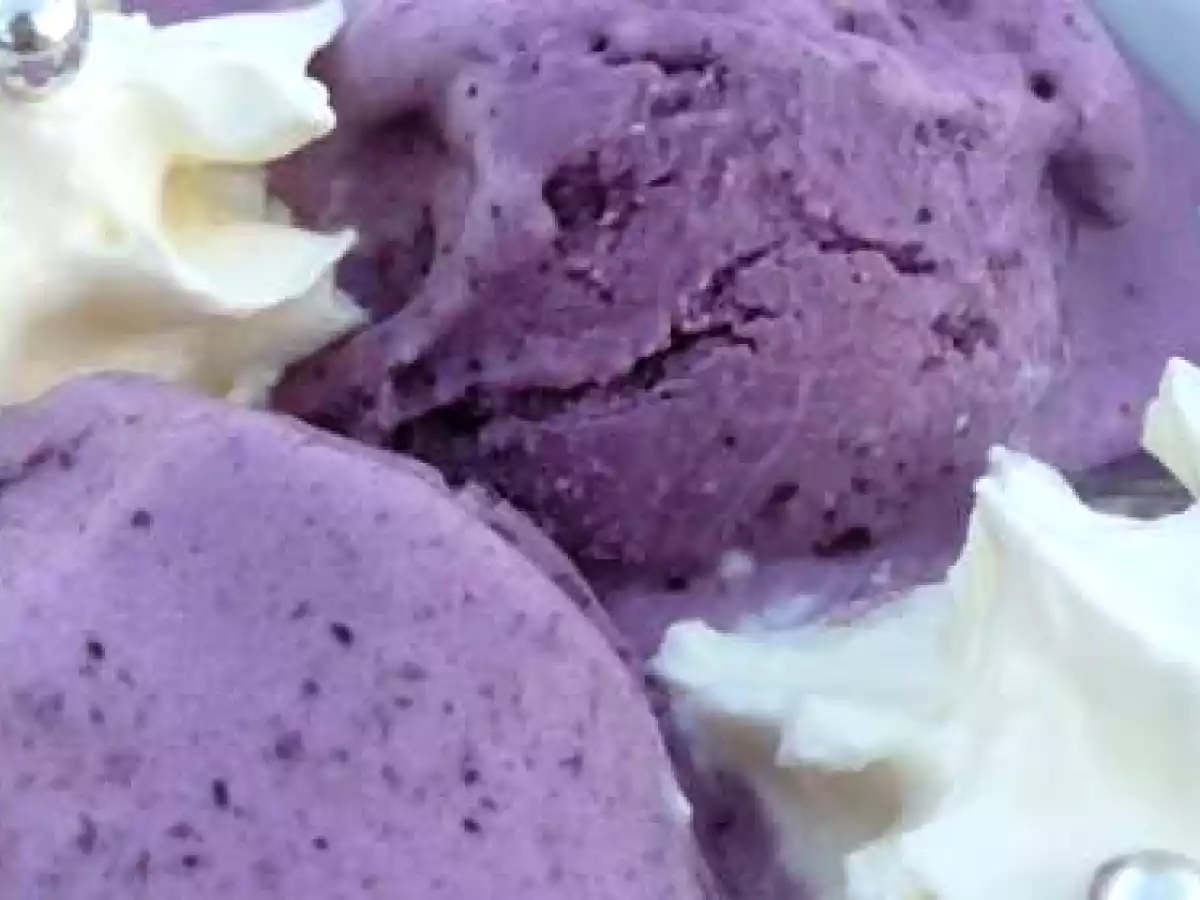 Glace au fromage blanc et aux myrtilles... - photo 2