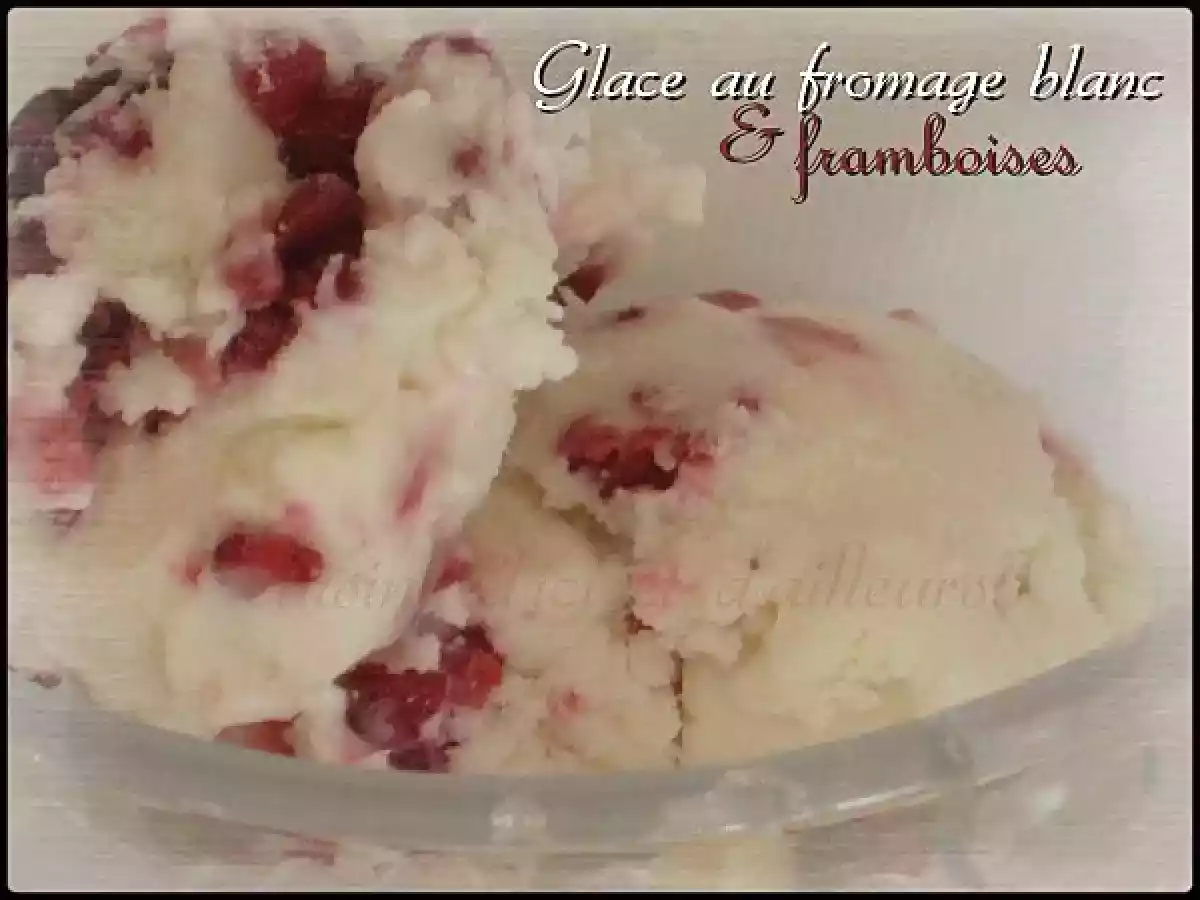 Glace au fromage blanc & framboises - photo 2