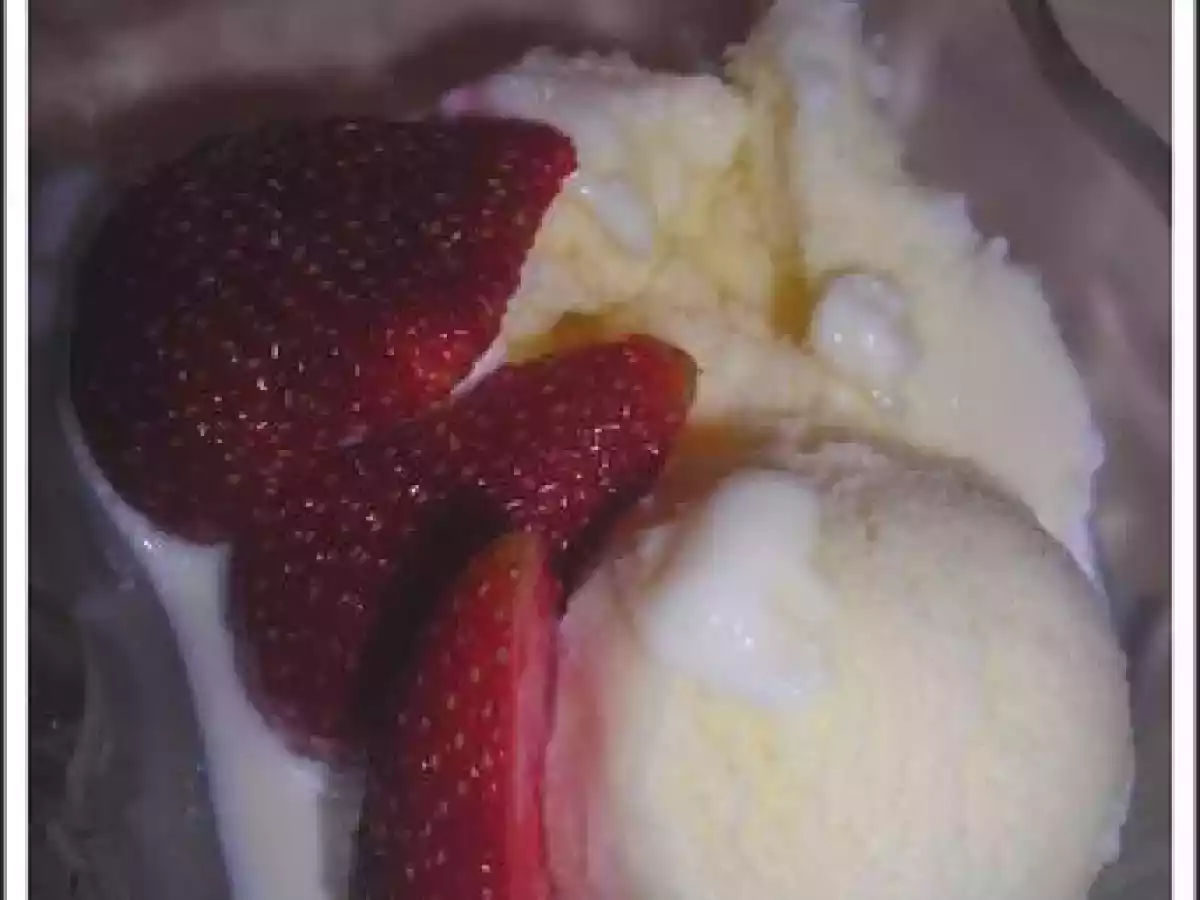 Glace au Sabayon Amaretto