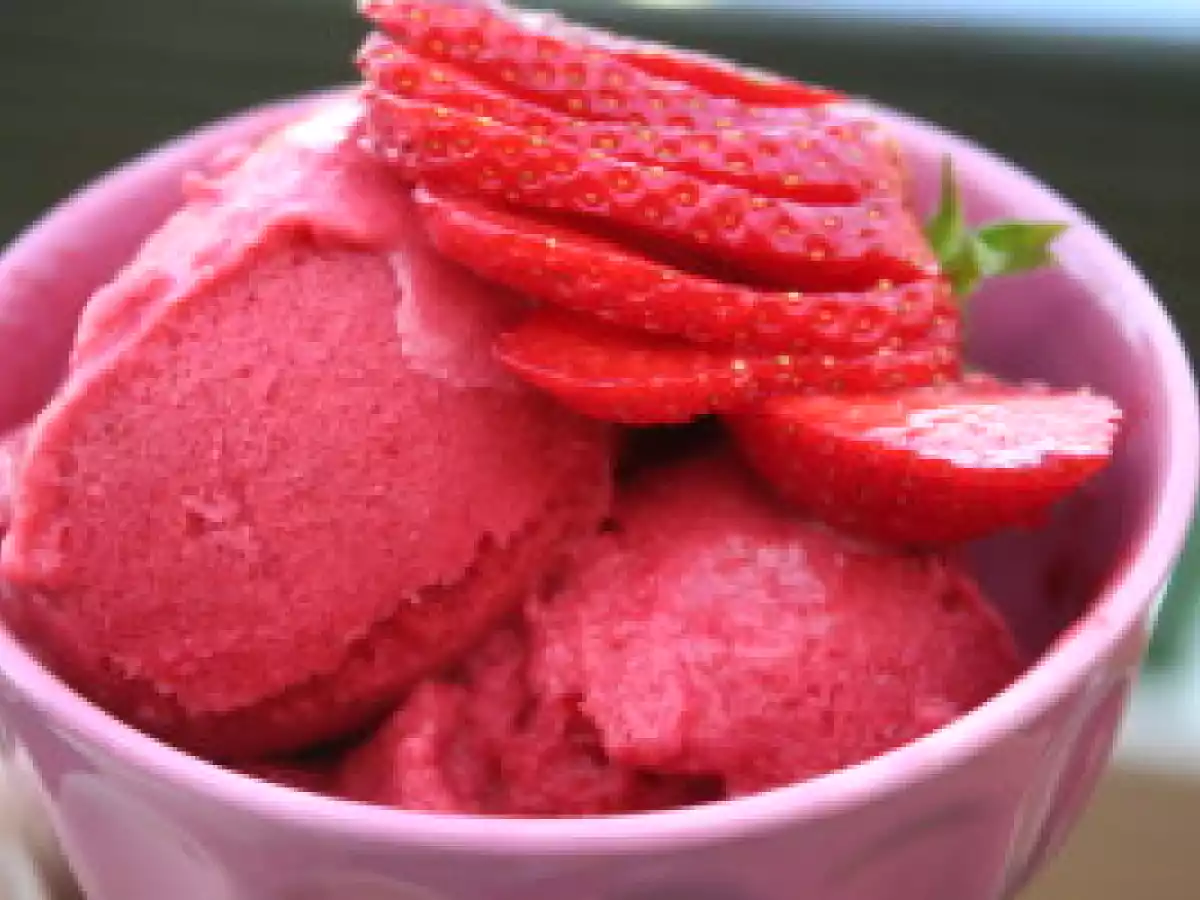 Glace aux fraises et mascarpone